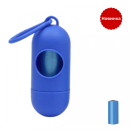 Диспенсер Potty Pot синий с биоразлагаемыми пакетами для выгула собак 1 рулон