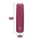 Термос Арктика бытовой вакуумный питьевой Вишня, 1000мл