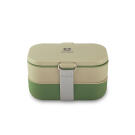Ланч-бокс Арктика Зелёный/Бежевый, 1350мл
