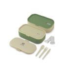 Ланч-бокс Арктика Зелёный/Бежевый, 1350мл