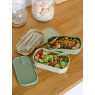 Ланч-бокс Арктика Зелёный/Бежевый, 1350мл