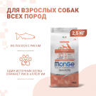2,5кг Корм Monge Dog SP Monoprotein Adult Salmon/Rice для взрослых собак всех пород с Лососем и рисом