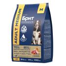 3кг Корм Brit Premium Dog Adult Medium для собак средних пород Индейка с телятиной