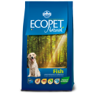 12кг Корм Farmina Ecopet Natural Fish MEDIUM для взрослых собак средних пород с Рыбой