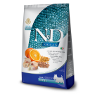 2,5кг Корм Farmina N&D Ocean Dog Codfish & Orange, Spelt Adult Mini низкозерновой для взрослых собак мелких с Треской, апельсином и спельтой