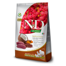 2,5кг Корм Farmina N&D Grain Free N&D Dog Quinoa Skin&Сoat Venison, coconut беззерновой для взрослых собак для кожи и шерсти с Олениной, киноа и кокосом