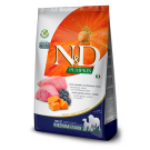 2,5кг Корм Farmina N&D Grain Free Pumpkin Dog Lamb & Blueberry Adult Medium & Maxi беззерновой для взрослых собак средних и крупных пород с Ягненком, черникой и тыквой