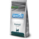 0,4кг Корм Farmina Vet Life Cat Hairball диета для выведения шерстяных комочков из кишечника взрослых кошек и котов