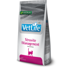 10кг Корм Farmina Vet Life Cat Struvite Management диета для взрослых кошек и котов при рецидивах мочекаменной болезни струвитног о типа