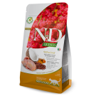 1,5кг Корм Farmina N&D Quinoa Cat Grain Free Skin & Coat Quail беззерновой для взрослых кошек для здоровья кожи и шерсти с Перепелом, кокосом и киноа
