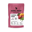 85г Влажный корм Bowl Wow для стерилизованных кошек кусочки с Телятиной и Овощами в соусе
