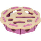 Игрушка Trixie Hole'n'Roll Flower для кошек из фетра развивающая Розовая с Бежем, 30*7,5см