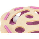 Игрушка Trixie Hole'n'Roll Flower для кошек из фетра развивающая Розовая с Бежем, 30*7,5см