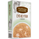 35г*4шт Лакомства Деревенские лакомства для кошек Суп из Утки с Лососем