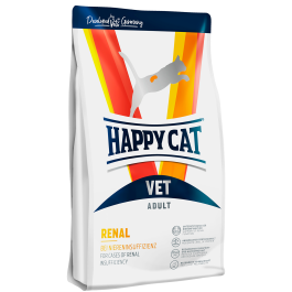 1кг Корм Happy Cat VET Renal Adult 24/21,5 для кошек с хронической почечной недостаточностью, гипертензией, нефритом