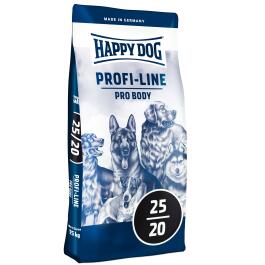 15кг Корм Happy Dog Profi-Line  25/20 Pro Body для взрослых собак всех пород для очень активных собак с чувствительным пищеварением