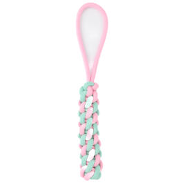 Игрушка Mr.Kranch для собак Жгут из каната 30*4см, розовая с голубым