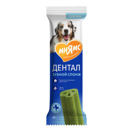 25гр Лакомство Мнямс Dental для собак "Зубные спонжи" с эвкалиптом