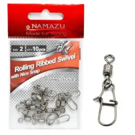 Вертлюг NAMAZU Rolling Ribbed Swivel №06