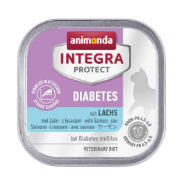 100гр Консервы Animonda Integra Protect Diabetes диета для кошек при диабете с Лососем
