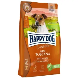10кг Корм Happy Dog Mini Toscana для взрослых и пожилых собак мелких пород с Лососем и уткой