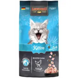 7,5кг Корм Leonardo Kitten для котят до года, а также для беременных кошек и кормящих кошек из мяса Птицы