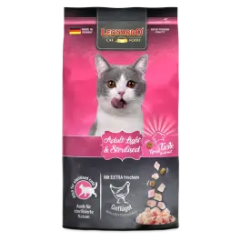 1,8кг Корм Leonardo Adult Light & Sterilised для взрослых стерилизованных кошек и кастрированных котов от года, склонных к полноте из мяса Птицы