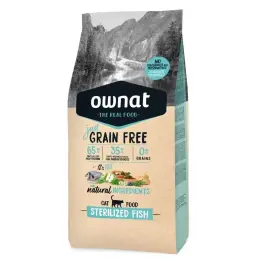1кг Корм OWNAT GF беззерновой для стерилизованных кошек с Рыбой