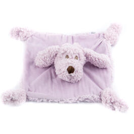 Игрушка AROMADOG Calm Собачка-плед с пищалкой, для собак, 28см, сиреневый