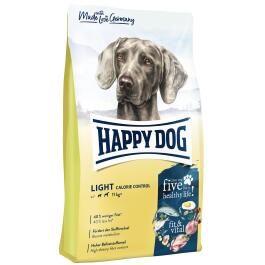 12кг Корм Happy Dog Light Calorie Control 25/7 низкокалорийный для взрослых собак крупных и средних пород с Птицей и ягннком