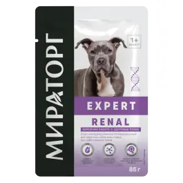 85гр Корм Мираторг Winner Expert Renal для взрослых собак всех пород при хронической почечной недостаточности