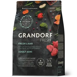 1кг Корм GRANDORF DOG Fresh Turkey&Sweet Potato Adult Mini беззерновой гипоаллергенный для собак мелких пород, Индейка с Бататом
