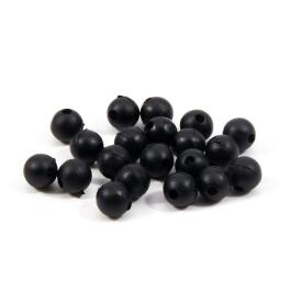 Бусина фидерная Namazu Soft Beads, PVC, d-5 мм, круглая, черный (20 шт.)