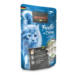 85гр Влажный корм Leonardo Trout + Catnip для взрослых кошек Форель и кошачья Мята