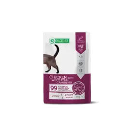 100гр Корм Nature's Protection Консервы Urinary Health для взрослых кошек с чувствительной мочеполовой системой с Курицей, белой рыбой и клюквой