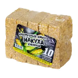 Жмых кукурузный Три Кита макуха с отверстием, Кукуруза, 10шт, 320гр