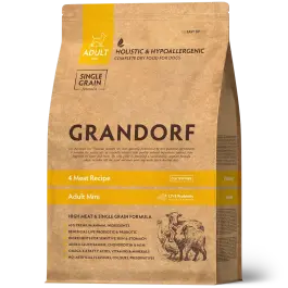 1кг Корм GRANDORF DOG 4 Meat PROBIOTIC MINI BREEDS гипоаллергенный для собак мелких пород с пробиотиками и 4 вида мяса
