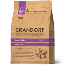 3кг Корм GRANDORF DOG Lamb&Turkey MEDIUM&MAXI BREEDS низкозерновой для собак средних и крупных пород с ягнёнком и индейкой