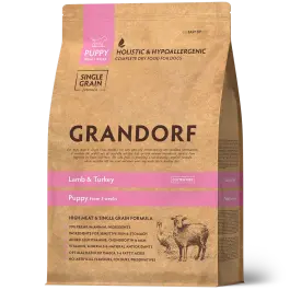 3кг Корм GRANDORF DOG Lamb&Turkey JUNIOR для щенков, Ягнёнок с индейкой