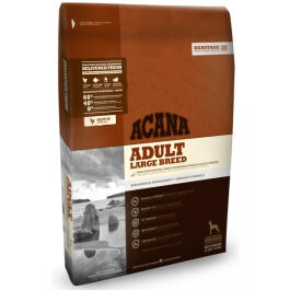 11,4кг Корм ACANA ADULT DOG LARGE BREED RECIPE беззерновой для взрослых собак крупных пород