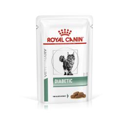 85гр Влажный корм ROYAL CANIN Diabetic Feline диета для взрослых кошек при сахарном диабете, в соусе (пауч)