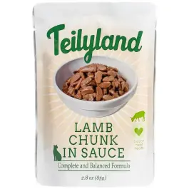 85гр Влажный корм Teilyland для кошек кусочки с Ягненком в соусе