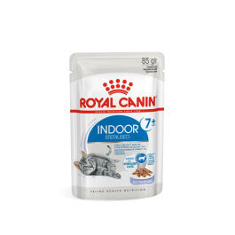 85гр Влажный корм ROYAL CANIN INDOOR STERILISED +7 in JELLY для взрослых домашних стерилизованных кошек старше 7 лет, в желе (пауч)