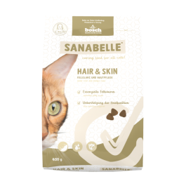 2кг Корм Bosch Sanabelle Hair&Skin для взрослых кошек для здоровья кожи и шерсти