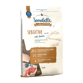 10кг Корм Bosch Sanabelle Sensitive with Lamb для кошек с чувствительным пищеварением с Ягненком