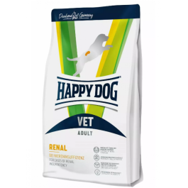 1кг Корм Happy Dog VET Renal Adult ветеринарная диета для взрослых собак всех пород с хронической почечной недостаточностью, гипертензией, нефритом с Птицей