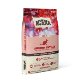 4,5кг Корм ACANA INDOOR ENTREET CAT низкозерновой для стерилизованных кошек с Курицей, Индейкой и Рыбой