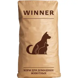 8кг Корм Мираторг Winner для взрослых собак средних и крупных пород с Говядиной