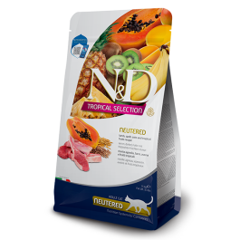 10кг Корм Farmina Tropical Selection Neutered Adult Тропикал Селекшн Эдалт для стерилизованных кошек, с Ягнёнком