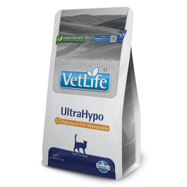 2кг Корм Farmina Vet Life Cat Ultrahypo диета для взрослых кошек с неблаг оприятными реакциями на пищу